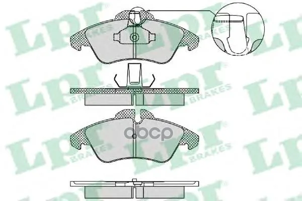 Колодки Тормозные Mercedes Sprinter(901-904) 95-06/Volkswagen Lt 28-46 Передние Lpr 05p1469 Lpr арт. 05P1469