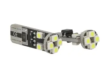 

Led bulb Canbus T10 W5W 8 Smd 3528 White No error Check lights 12V without Polarita