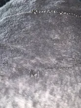 Collar con colgante de letra inicial de Plata de Ley 925 para Mujer, A-Z Para Hija, Collares con alfabeto para Mujer, joyería fina, regalos de navidad