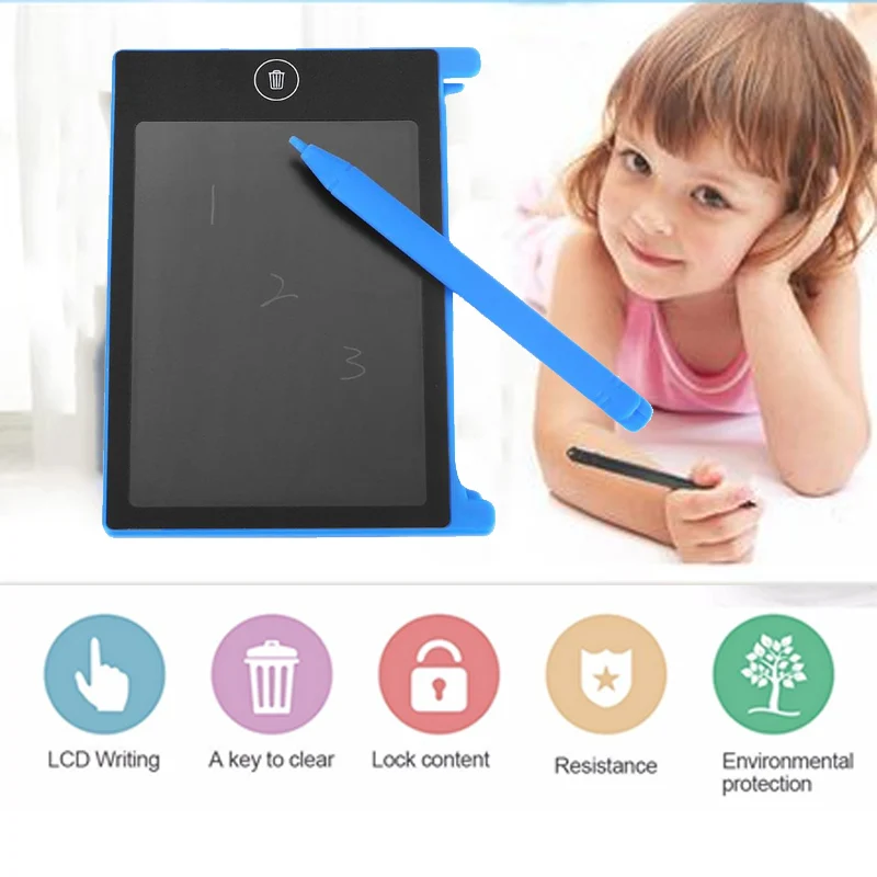 

4.4 inch blue Drawing Toys Portable lcd Writing E-writer board for Children smart Early Educational Kids drawing tablet