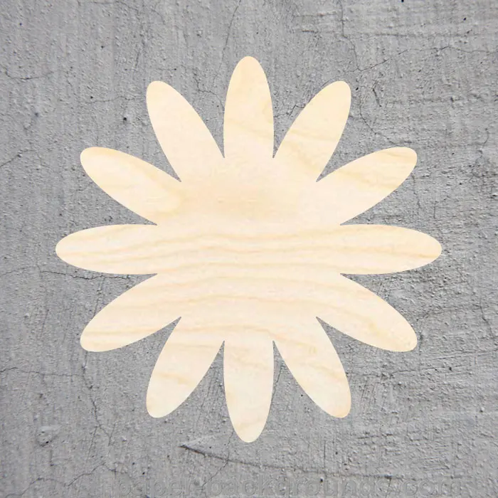 

daisy silhouette Laser Cut Out Wood Shape Craft Supply Unfinished Cut Art Projects Craft Decoration Gift Decoupage Ornamente