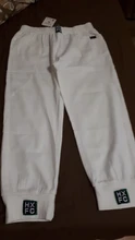 Pantalones vaqueros holgados de cintura elástica para mujer, moda de Corea de algodón informales combinables, color blanco, nueva llegada de primavera y verano, S982