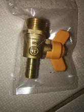 12mm Hose Barb x 1/2 BSP Male Thread Two Way Brass Ball Valve For Oil Water Air