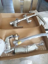 Grifo extraíble con pulverizador lateral para cocina, mezclador de un solo mango con doble boquilla y rotación de 360 grados, modelo Torneira DOODII