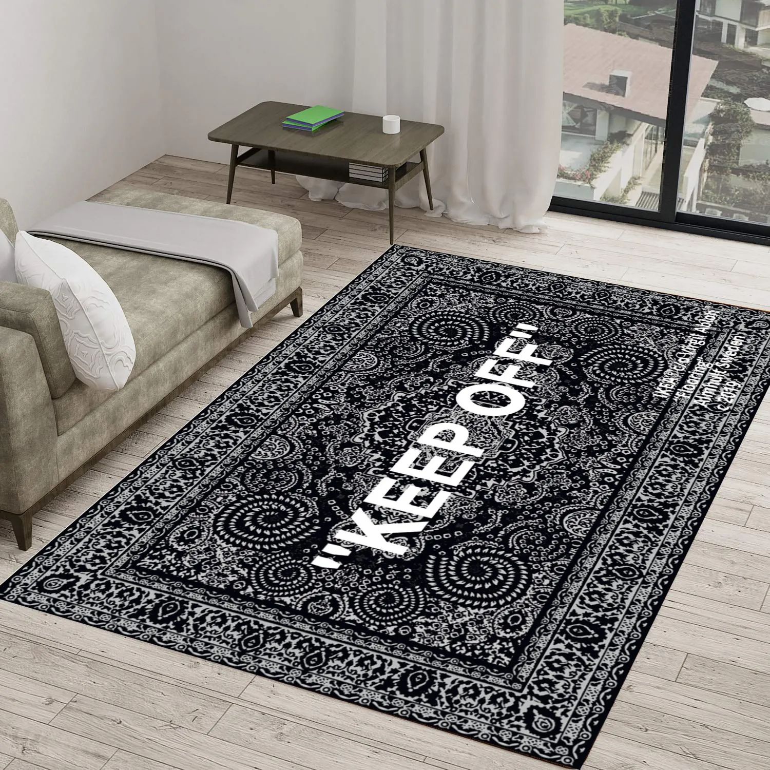 Keep off Rug, Keepoff Classic, Virgil Abloh Rugs, Off White