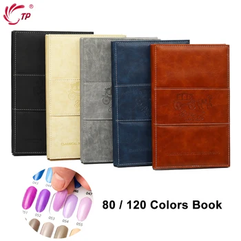 

TP Crocodile Grain 120 Color Nail Art Display Book with Acrylic UV Gel Polish Coloring False Nail Tips Chart Card Salon Tool Kit