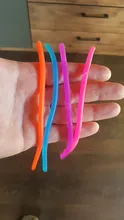 Juguete de descompresión para niños y adultos, 4 Uds., cuerda de goma elástica de fideos suaves, TPR, para bromas, autismo, antiestrés