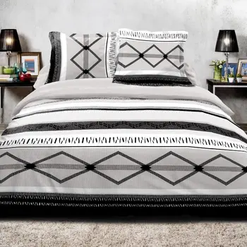 

Duvet cover cotton rhombus and pillowcase