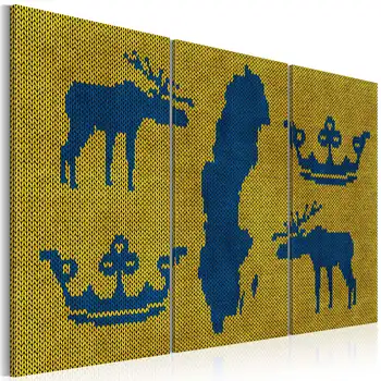 

Table-World Map: Patterns suèdois-triptych-120x80