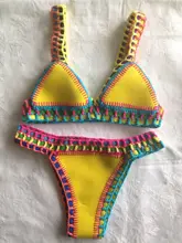 Women Swimwear Bikinis-Set Split Neoprene Beachwear Sexy New for Low-Waist Female