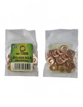 

JBM 13950 BAG 30 COPPER WASHERS FOR INJECTORS-Ø 15.45x8.0x2.0-UNIVERSAL (REF. 53464)