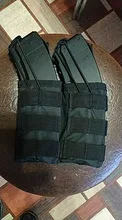 Táctico AK AR M4 AR15, estuche para pistola Mag, caza, tiro, Airsoft, Paintball, bolsas triples individuales