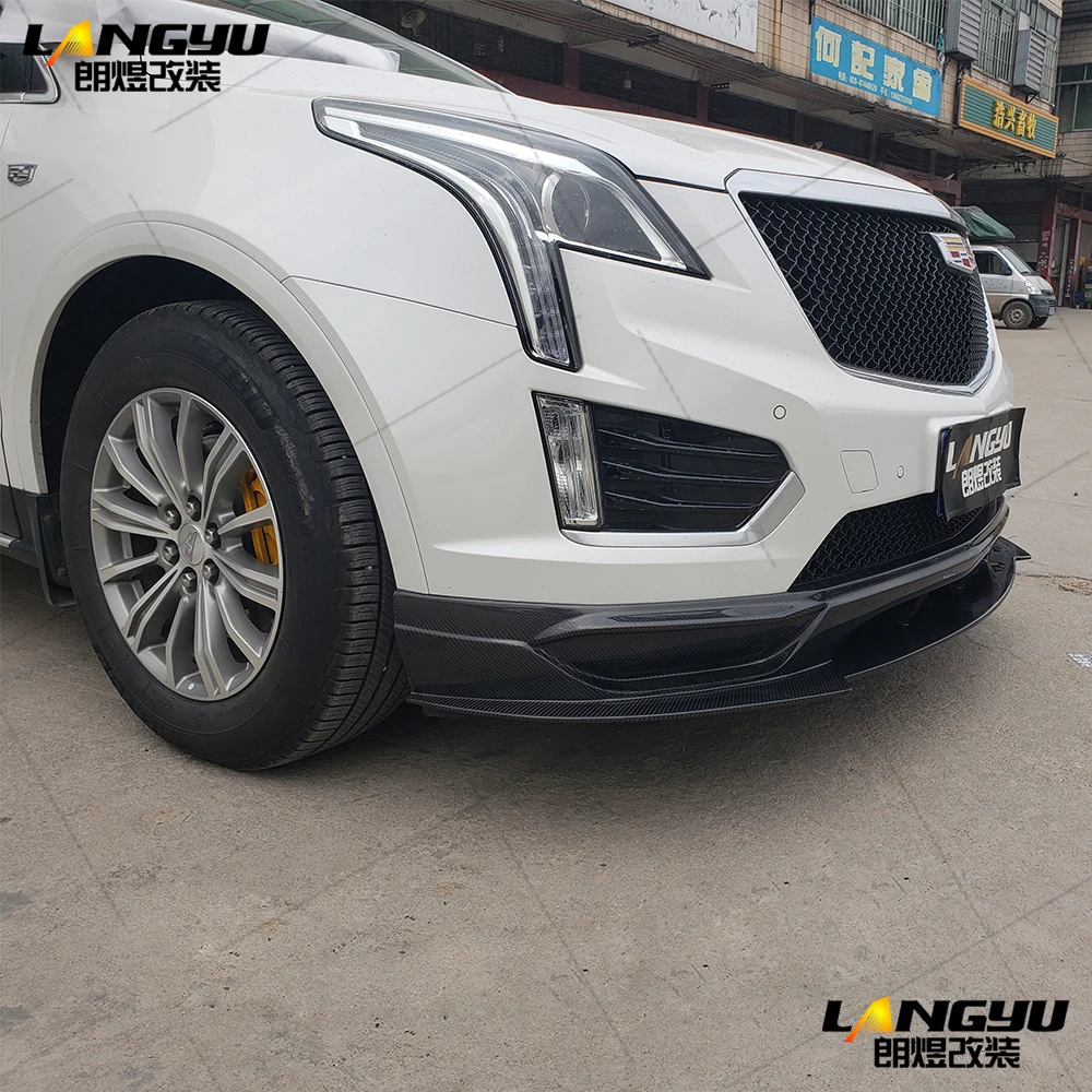Для Cadillac XT5 Fogiago style Carbon Fiber Body Kit Eye Brow фартук Canard Fender вспышки Sideskirts диффузор бленда