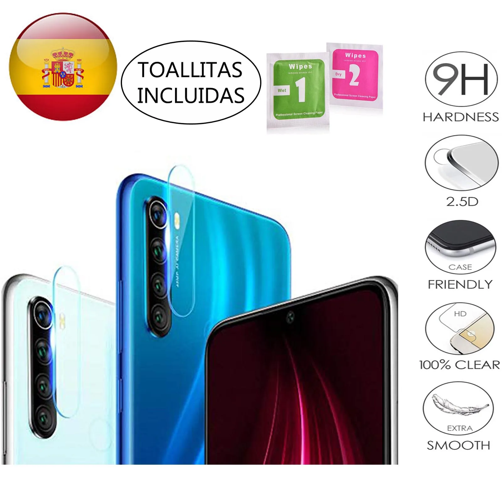 Protezione Per Obiettivo Camara Temperata Per Xiaomi Redmi Note 8/8 Pro / Note 9 / Note 9S / Note 9 Pro