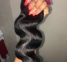 YISEA onda del cuerpo mechones con cierre 3 mechones brasileño de la armadura del pelo extensiones de cabello humano mechones con cierre de encaje de cierre con mechones