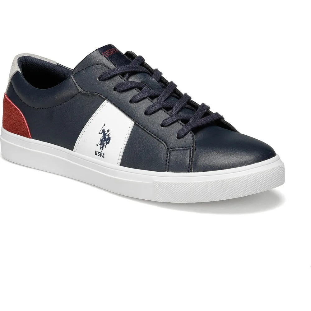 US Polo Assn Alen Navy Blue Men S Sneaker Shoes casual sports walking business shoes comfortable and elegant fashion spring summer
