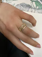 Anillos de apertura dorados y circón de lujo para mujer, joyería gótica con dedos, sortija Sexy para fiesta de boda, chica, 2021
