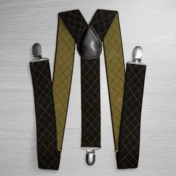 

Suspenders for trousers wide (3.5 cm, 3 clips, black) 53716