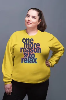 

Angemiel Wear One More Reason To Relax Yellow Women Sweatshirts