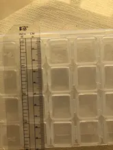 Mordoa-caja de almacenamiento de cuentas de plástico transparente con 28 ranuras, caja organizadora para herramientas de manicura de decoración de uñas, expositor de joyería