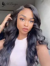 Body Wave-pelucas de encaje con cierre para mujer, pelucas de cabello humano ondulado peruano, ISEE Hair 180% de densidad, pelucas de cabello humano con cierre de encaje