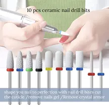 Diamond Nail Drill Bit Rotery Electric Milling Cutters For Pedicure Manicure Files Cuticle Burr Nail Tools Accessories Nail Art