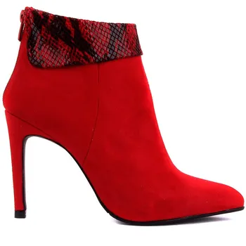 

Guja-Red Suede Women 'S High-Heeled Boots