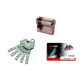 

Cisa AP3 0 H314.04.012 half cylinder brass nickel plated 3 flat keys mm.59,5 (49,5 + 10)