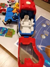 Coche de juguete de plástico de la Patrulla canina para niños, juguete de la Patrulla canina, autobús de rescate, modelo de figura de acción, regalo de cumpleaños