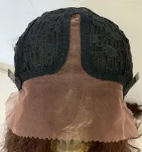 Pelucas frontales de encaje sintético para mujeres negras, pelo largo ondulado Natural, Color marrón y negro, X-TRESS resistente al calor