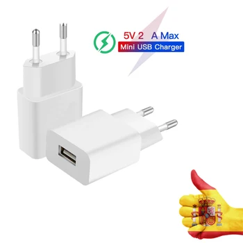 

2.5A Plug European Mini pa ra Samsung Xiaomi usb charger plug adapter de mobile telephone charger travel Wall Charger pa