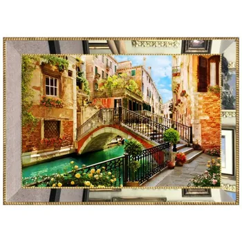 

Digital 3D Mirrored Silvery Luxury Canvas Print 70 * 100 cm