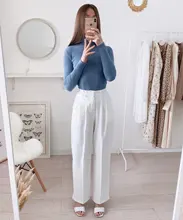 Knitted Sweater Jumper Pull Winter Tops Basic Turtleneck Women Korean Warm Autumn Slim