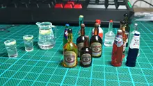 House Miniture-Toy Wine-Bottle-Drinks Barbies Doll Kitchen Food Resin 1/6-Scale Pretend Play