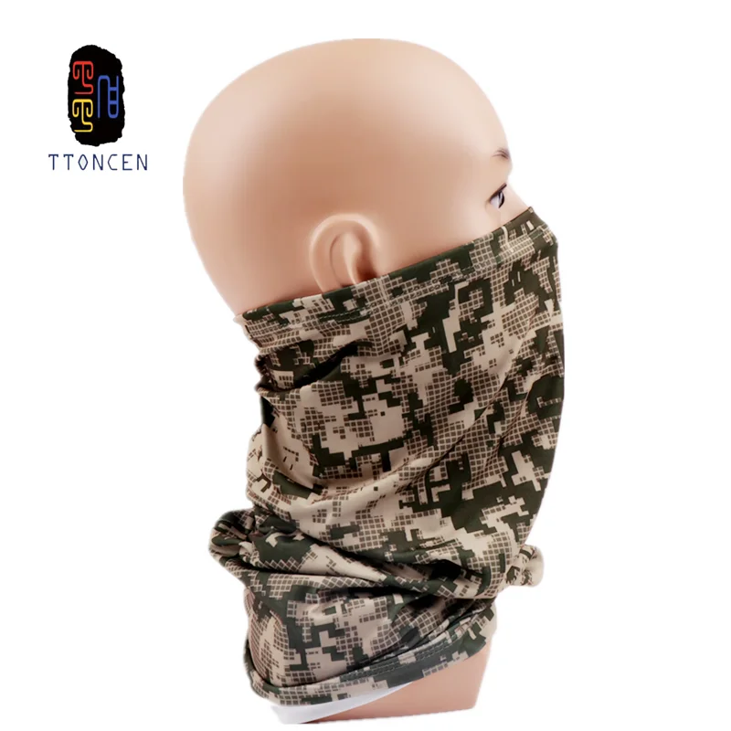 Tttoncen камуфляжная повязка на голову велосипедная трубчатая бандана Durag маска для