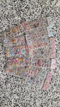 12 unids/pack al azar de dibujos animados de los niños pegatinas kawaii 3D burbuja hinchada pegatinas niños niñas regalo