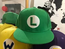 Gorra de baseball con bordado de Mario para niñas, informal, cosplay, hip hop, para viajar al aire libre