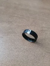 Carofeez-Anillo de piedras de imitación tipo circón para hombre y mujer, joyería negra, accesorios para amantes