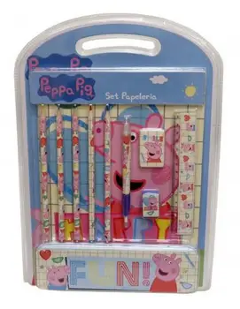 

▷ STATIONERY SET WITH METAL CASE PEPPA PIG