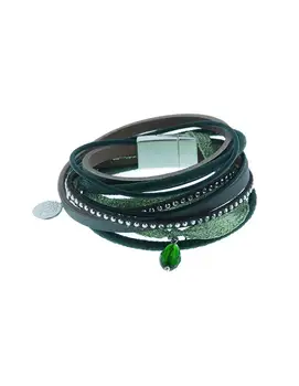 

Chain bracelet Tree life Green