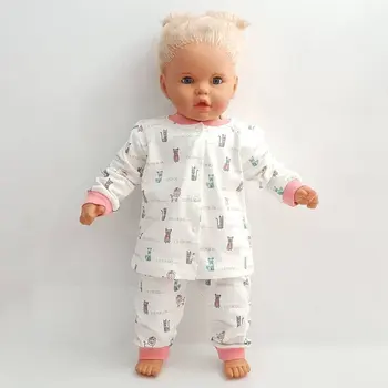 

Pink Manşetli Cat White Girl Baby Cotton Combed Cotton Pajamas Suit