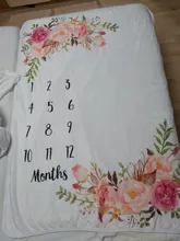 Manta para bebés, atrezos para fotografía de bebés, 12 meses de utilería de fondo para fotografía