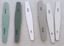 6 unids/set uñas 2 archivos de uñas 220/280-100/180-1000/400-240-180-150 lijado pedicura manicura archivos 4mm/8mm/12mm herramienta de ficheros