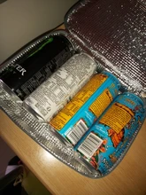 Bolsa de almuerzo para estudiantes, fiambrera con aislamiento, Rectangular, plana