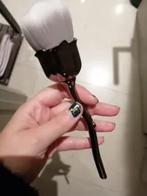 LAIKOU-cepillo de polvo para manicura rosa, brochas para colorete en polvo, Gel para uñas a la moda, accesorios de Material para uñas