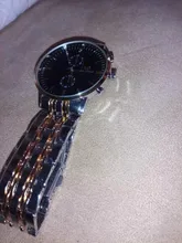 ORLANDO-reloj de cuarzo para hombre, cronógrafo de pulsera de acero inoxidable chapado en oro y plata, a la moda, nuevo, envío directo