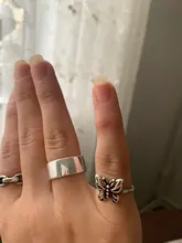 Foxanry-anillos de mariposa de Plata de Ley 925 para mujer, joyería fina Vintage Punk, accesorios para fiesta de cumpleaños, regalos