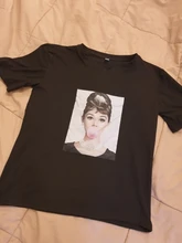 Camiseta con estampado de goma de mascar rosa para mujer, ropa Harajuku Vintage de verano, Tops cortos