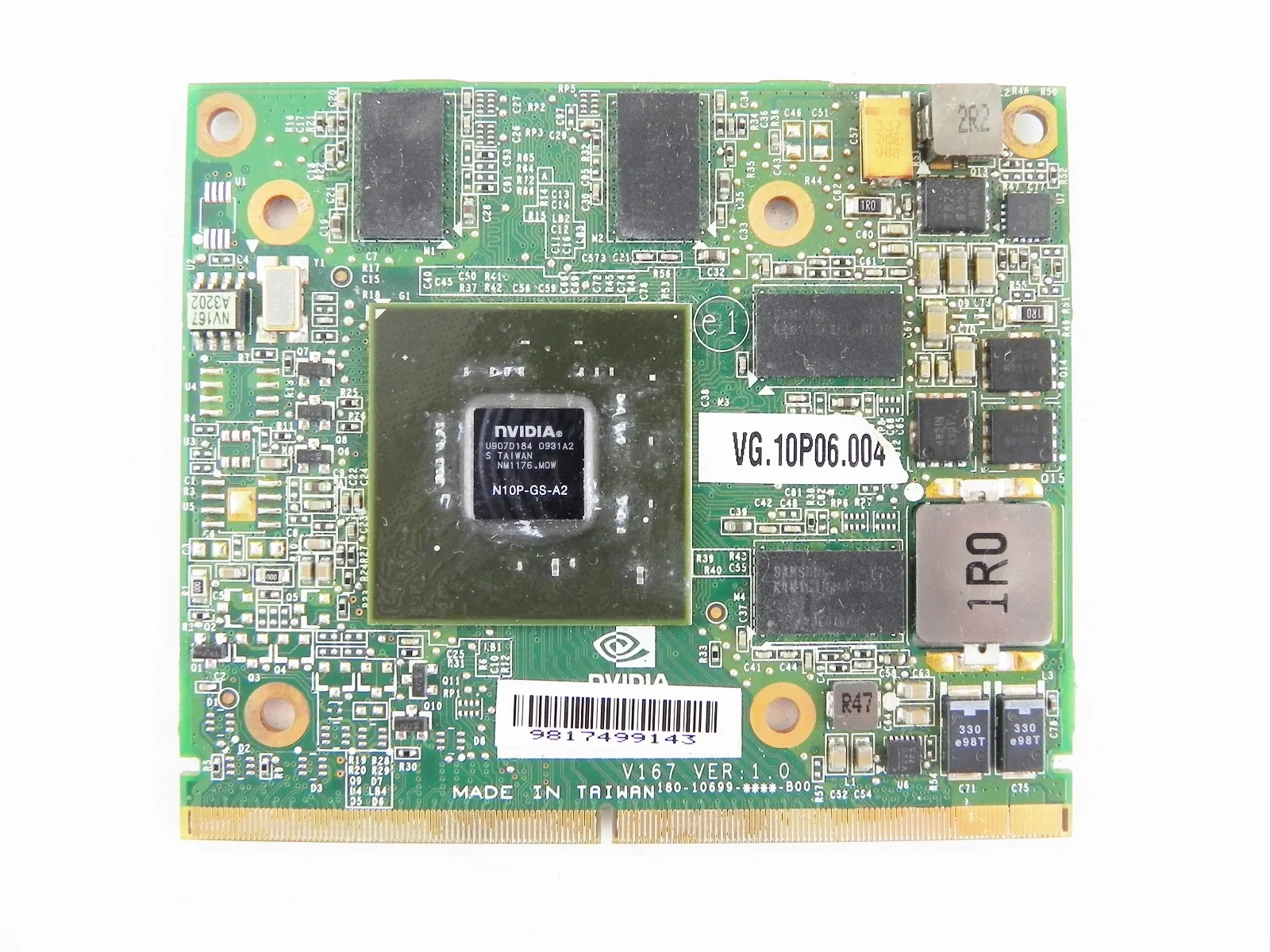 nVidia GeForce GT240M видеокарта для ноутбука НЕРАБОЧАЯ N10P-GS-A2 | Компьютеры и офис