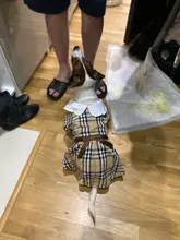 Dress Costume Dog-Puppy-Clothes PET PETCIRCLE Small Dog Classic Check Fit Pet-Cat All-Seasons